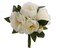14&#x22; Luxurious Cream Peony Bouquet Bundle - Five Handcrafted Flowers &#x26; Two Lifelike Buds - Perfect for Home Decor and Wedding Centerpieces